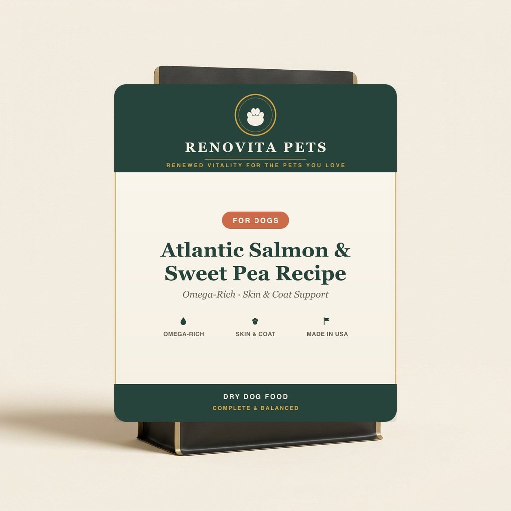 atlantic salmon sweet pea recipe — Renovita Pets