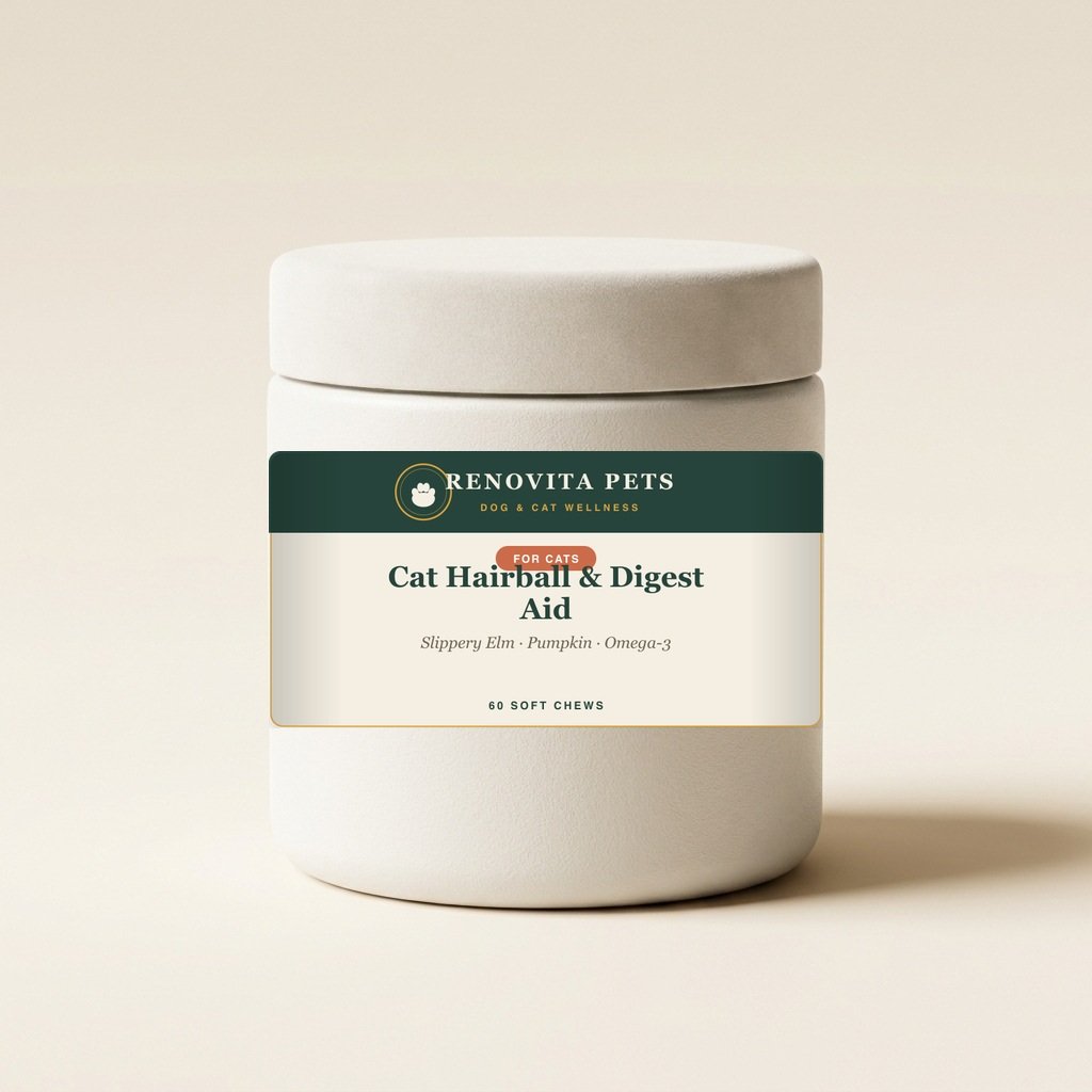 cat hairball digest aid — Renovita Pets